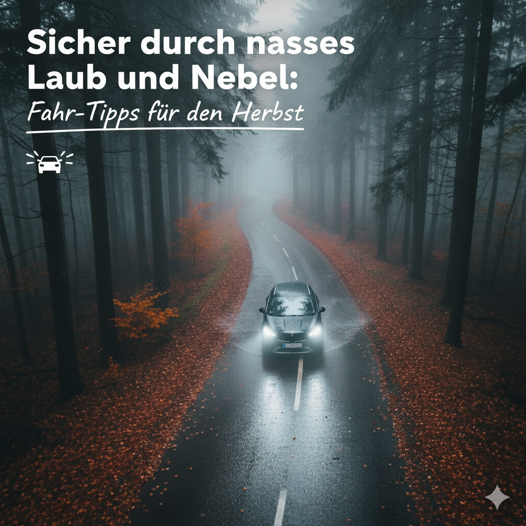 Sicher durch nasses Laub und Nebel: Fahr-Tipps für den Herbst